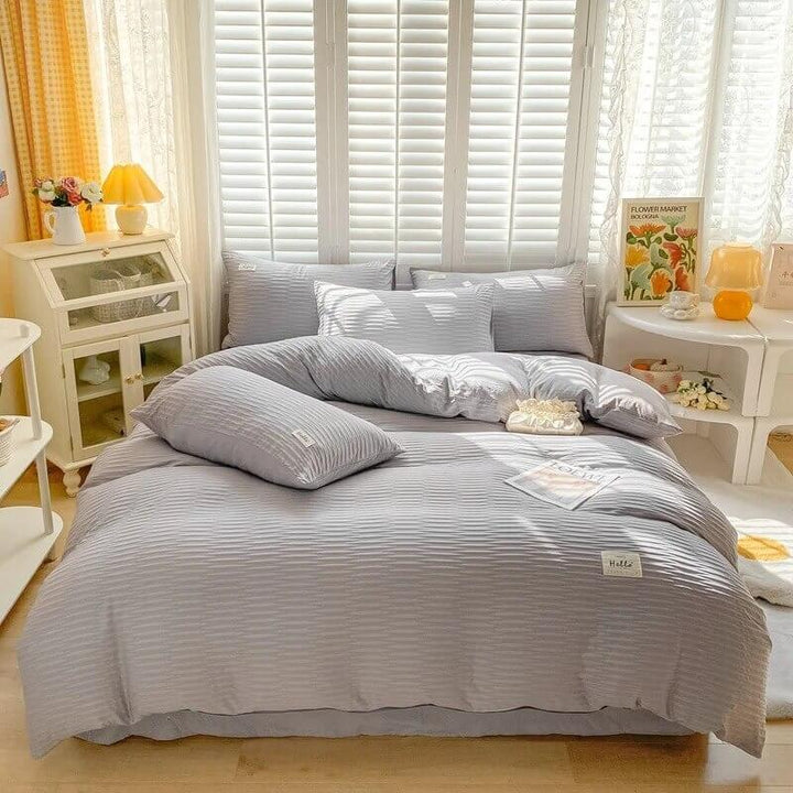 Rynx | Seersucker fabric bedding set