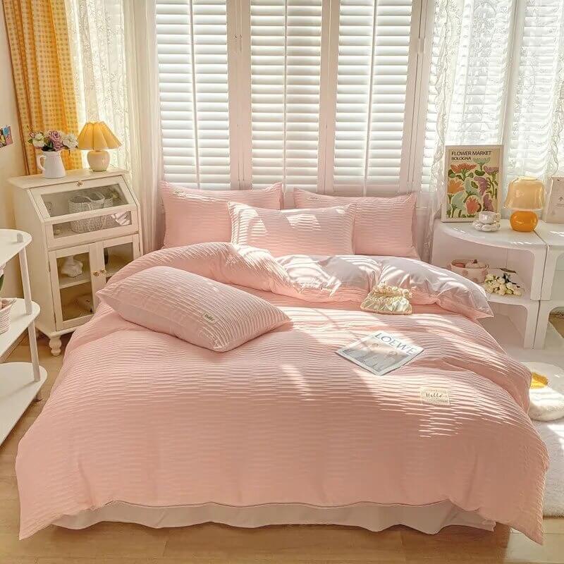 Rynx | Seersucker fabric bedding set