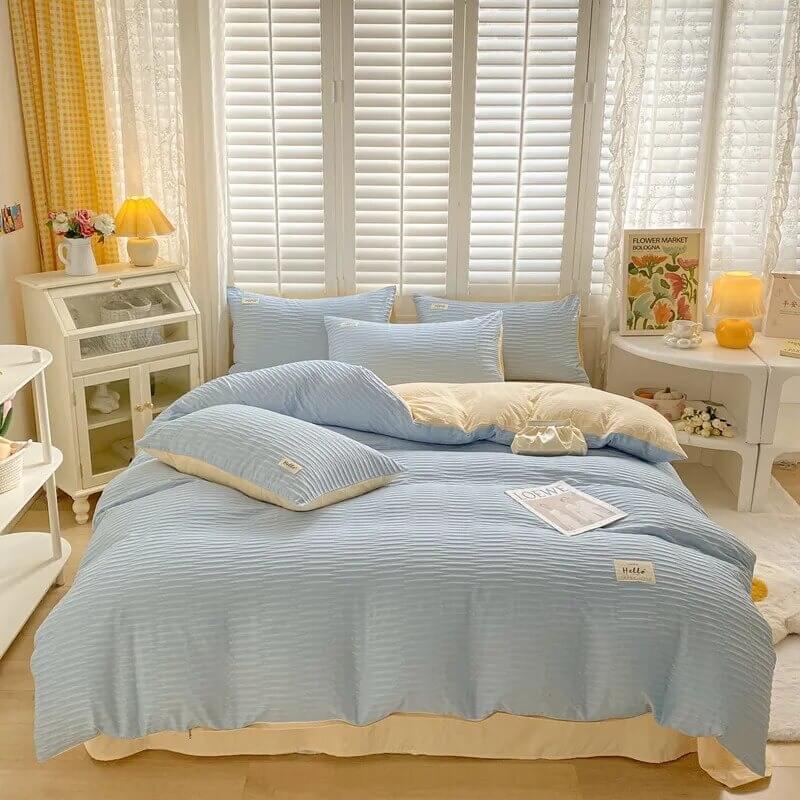 Rynx | Seersucker fabric bedding set