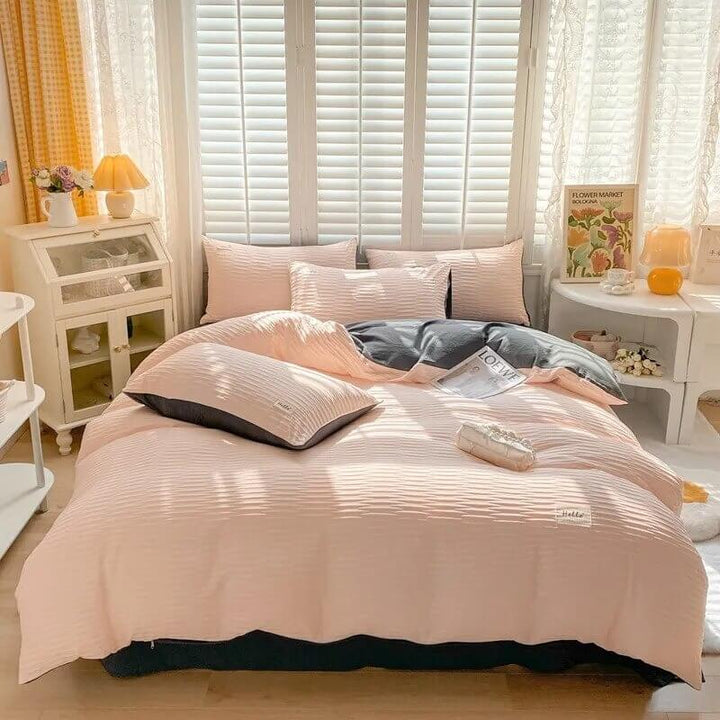 Rynx | Seersucker fabric bedding set