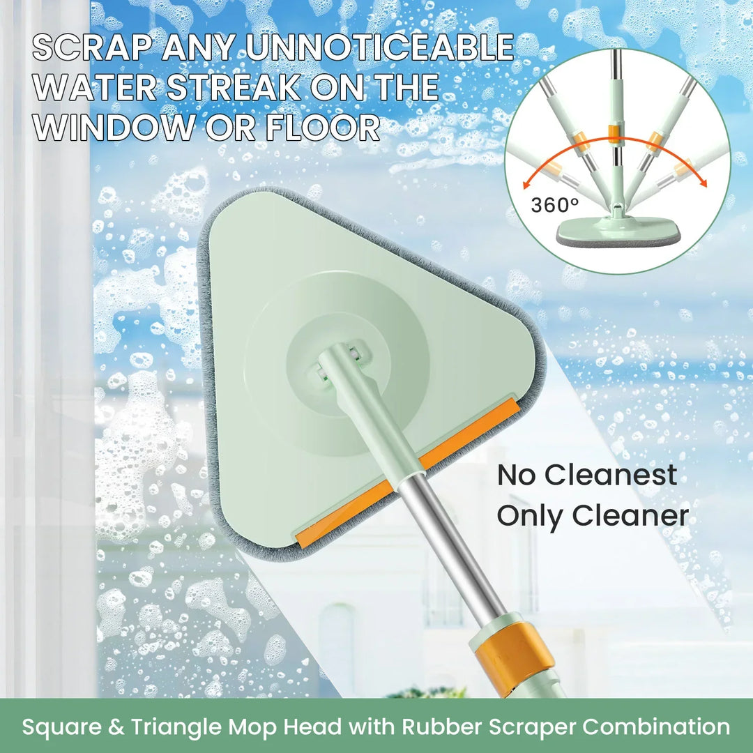 Lisslune | Self-Rotating Flat Mop with Bucket - SpinMop