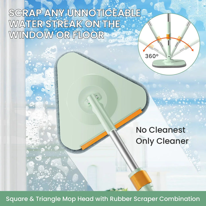 Lisslune | Self-Rotating Flat Mop with Bucket - SpinMop