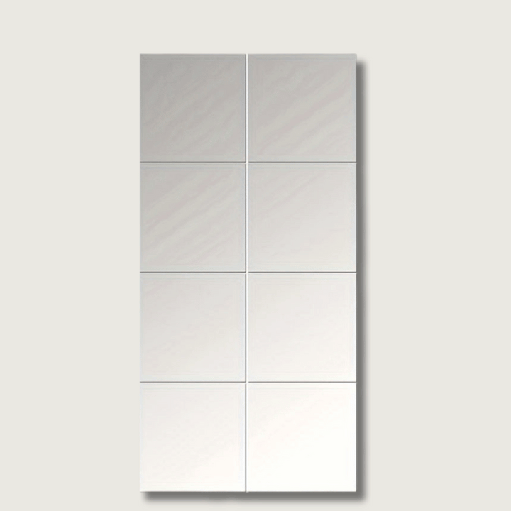Lisslune | EleganceTiles - 8 Stylish Self-Adhesive Mirror Tiles for Home Decoration