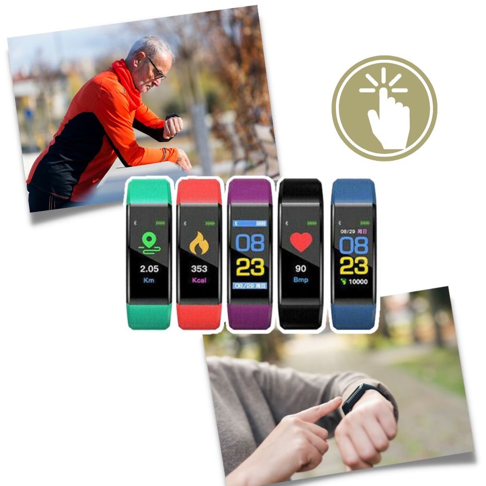 Lisslune | VitaWatch | Senior Smartwatch with Health Monitor and Large LED Screen