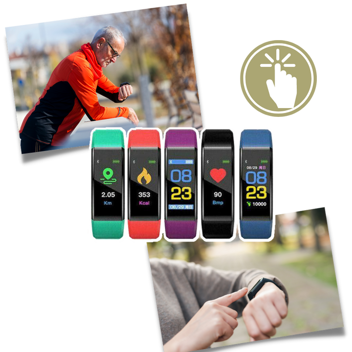 Lisslune | VitaWatch | Senior Smartwatch with Health Monitor and Large LED Screen
