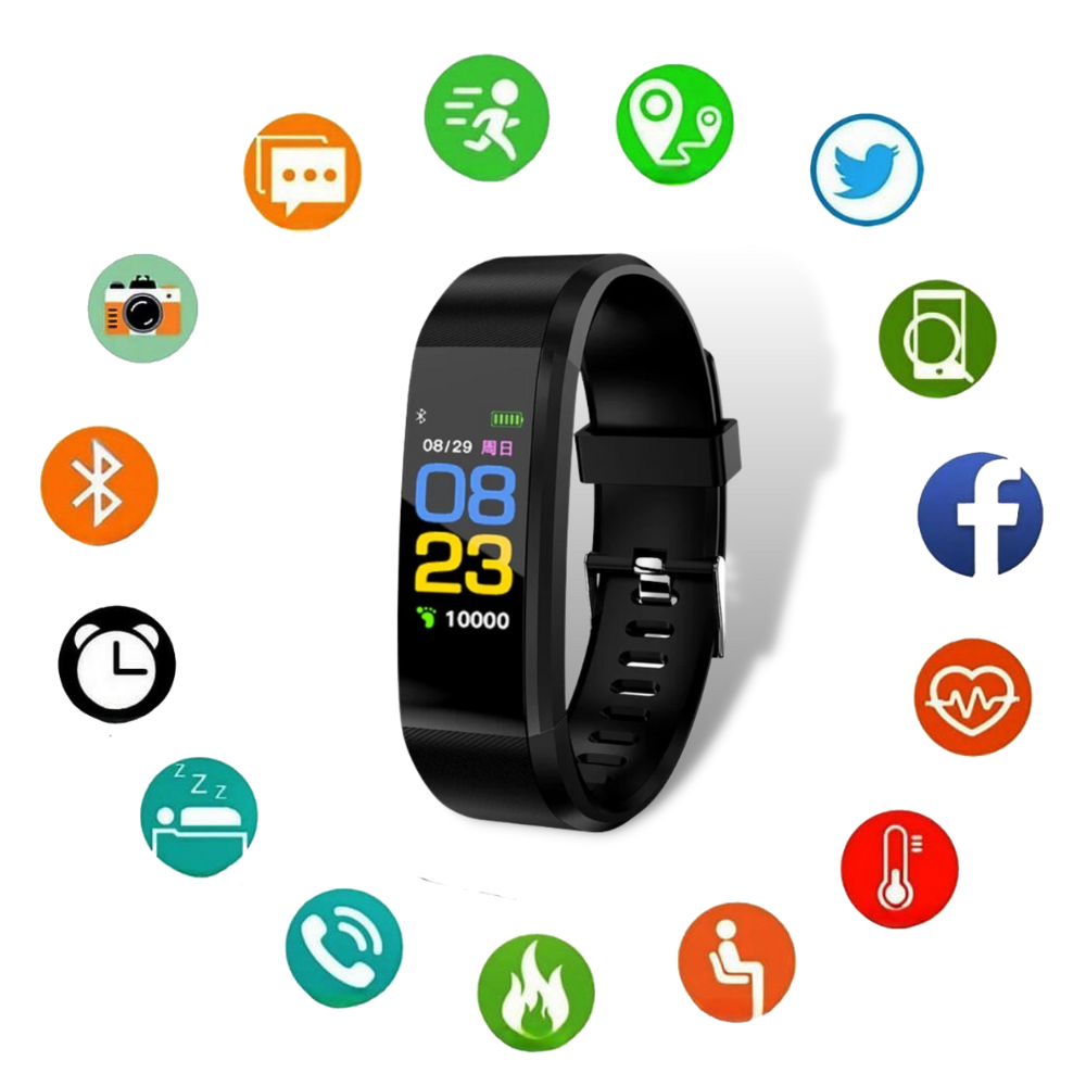 Lisslune | VitaWatch | Senior Smartwatch with Health Monitor and Large LED Screen