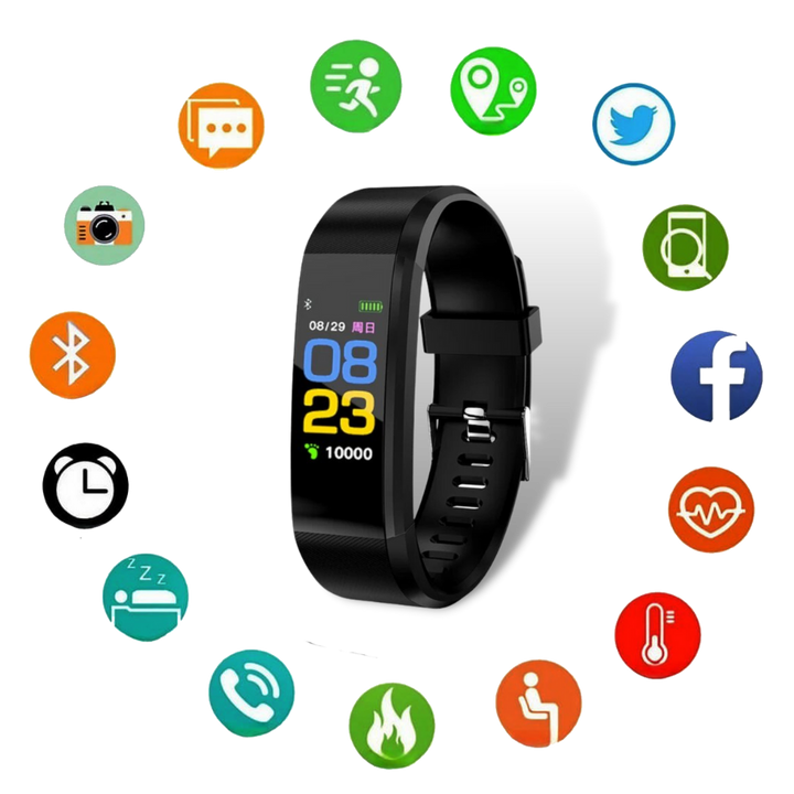 Lisslune | VitaWatch | Senior Smartwatch with Health Monitor and Large LED Screen