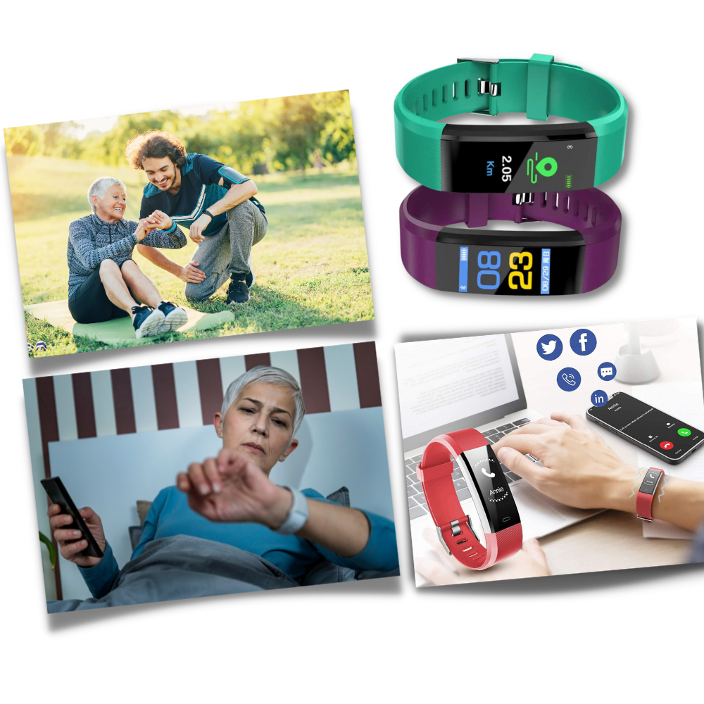 Lisslune | VitaWatch | Senior Smartwatch with Health Monitor and Large LED Screen