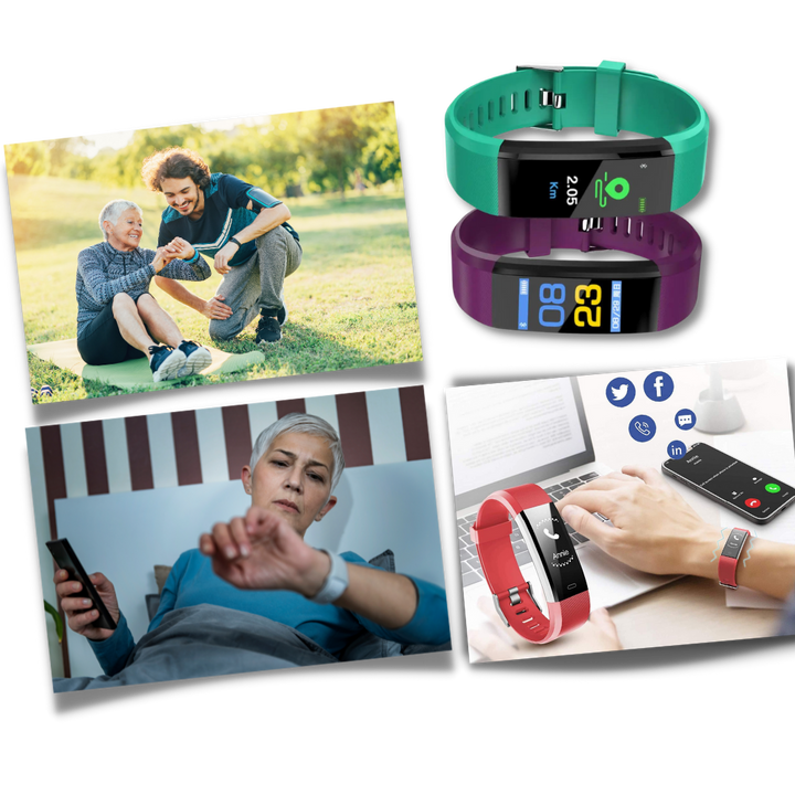 Lisslune | VitaWatch | Senior Smartwatch with Health Monitor and Large LED Screen
