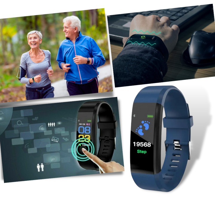 Lisslune | VitaWatch | Senior Smartwatch with Health Monitor and Large LED Screen