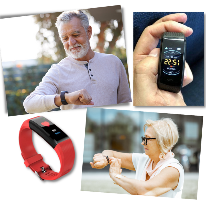 Lisslune | VitaWatch | Senior Smartwatch with Health Monitor and Large LED Screen
