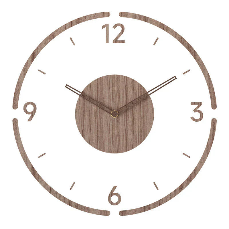 Lisslune | Nordic Design Wall Clock made of Wood - Stylish & Silent
