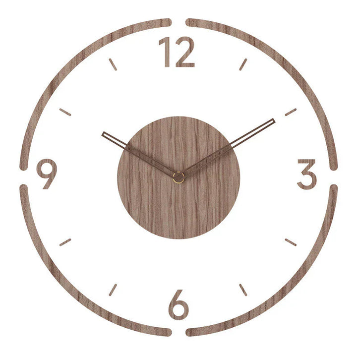 Lisslune | Nordic Design Wall Clock made of Wood - Stylish & Silent