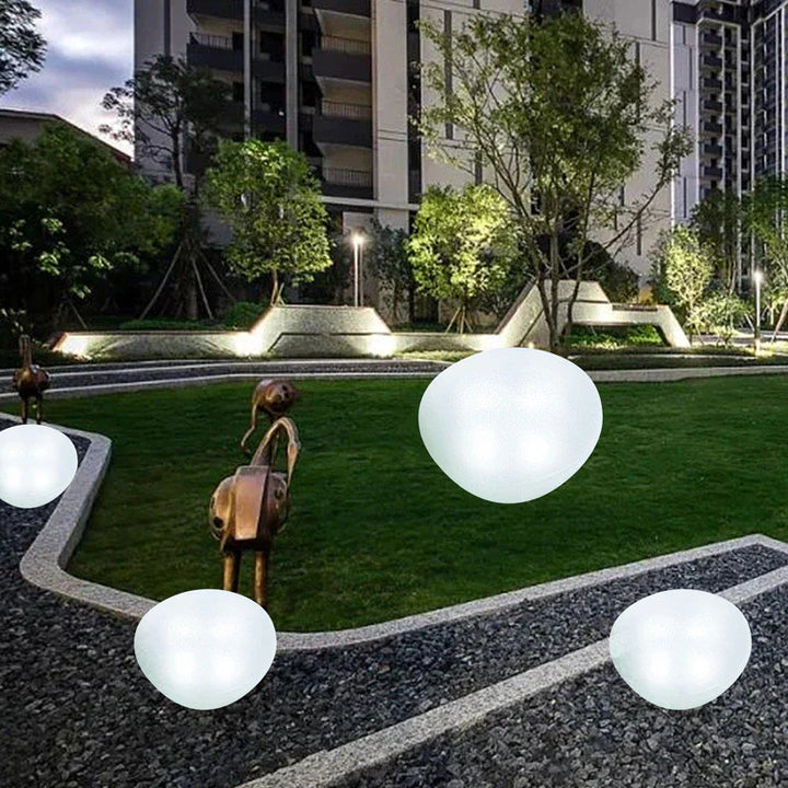 Lisslune | Solar Pebble Lights for Outdoor Use