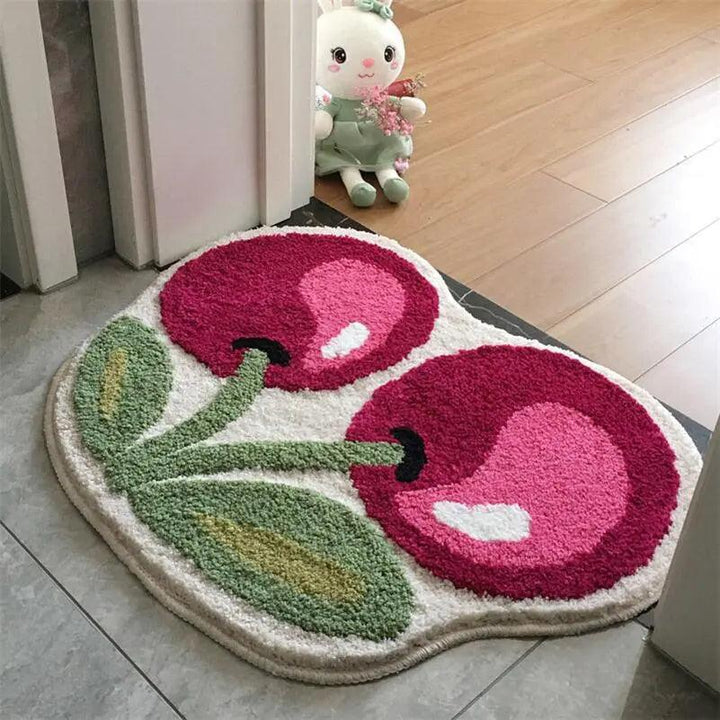 Lisslune | Lisslune Cherry tufted bath mat