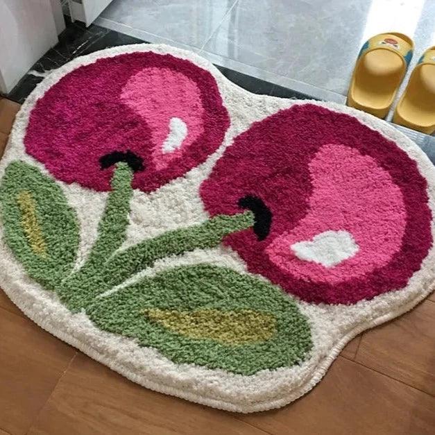 Lisslune | Lisslune Cherry tufted bath mat
