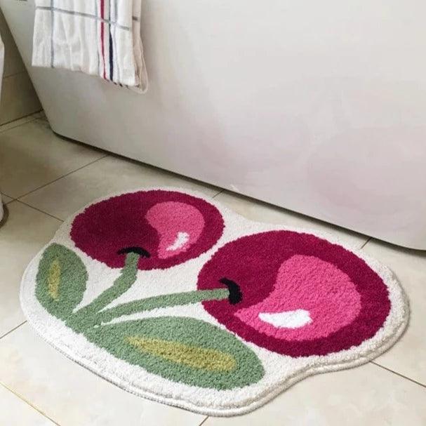 Lisslune | Lisslune Cherry tufted bath mat