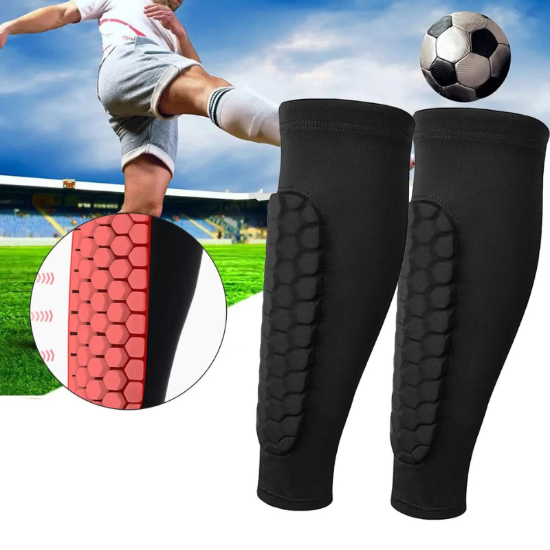 Lisslune | Shin guards with shock-absorbing honeycomb structure - Football protection