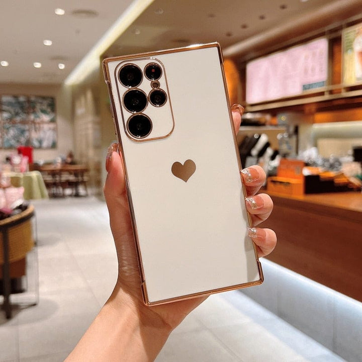 Lisslune | Samsung phone cases | Luxurious, shock-resistant, plated square case