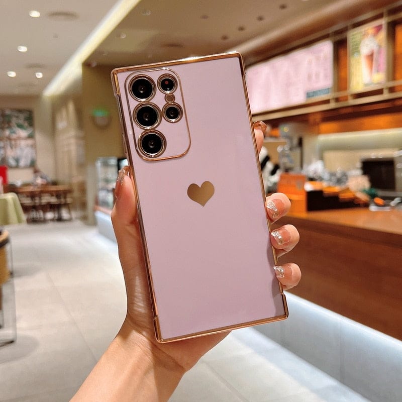 Lisslune | Samsung phone cases | Luxurious, shock-resistant, plated square case