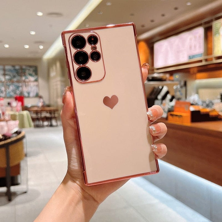 Lisslune | Samsung phone cases | Luxurious, shock-resistant, plated square case