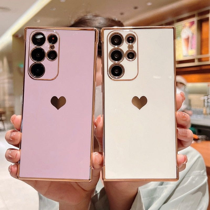 Lisslune | Samsung phone cases | Luxurious, shock-resistant, plated square case