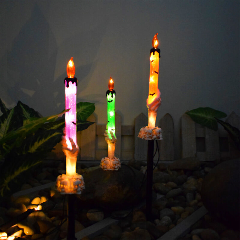 Lisslune | Best Gift*Solar Light Halloween Ghost Hand Candle Outdoor Floor Lamp