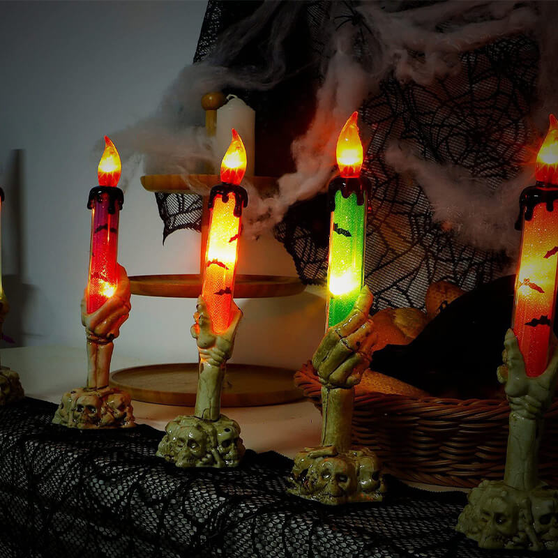 Lisslune | Best Gift*Solar Light Halloween Ghost Hand Candle Outdoor Floor Lamp