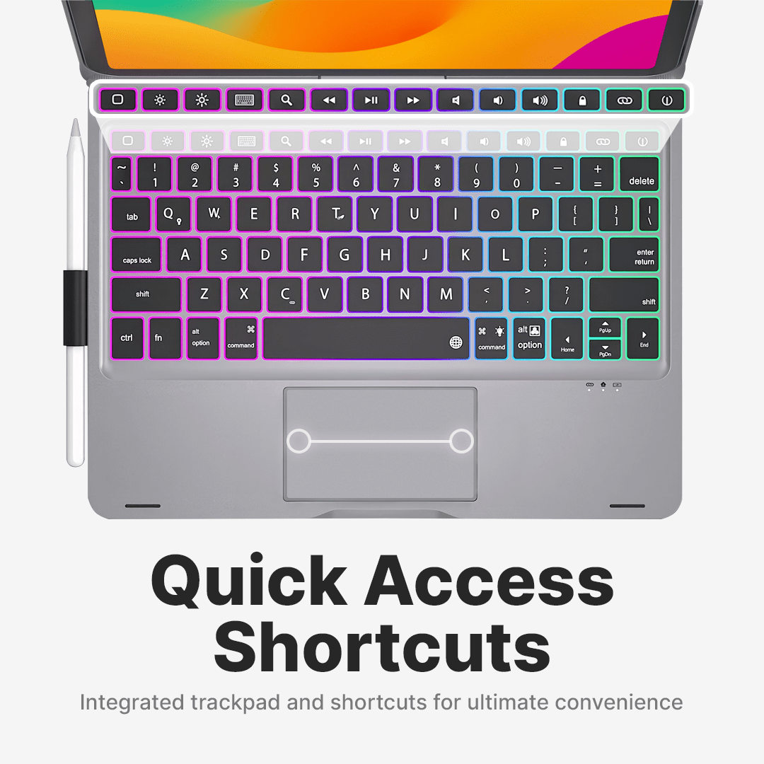 Lisslune | Wireless Keyboard Case for iPad - Rotating Design