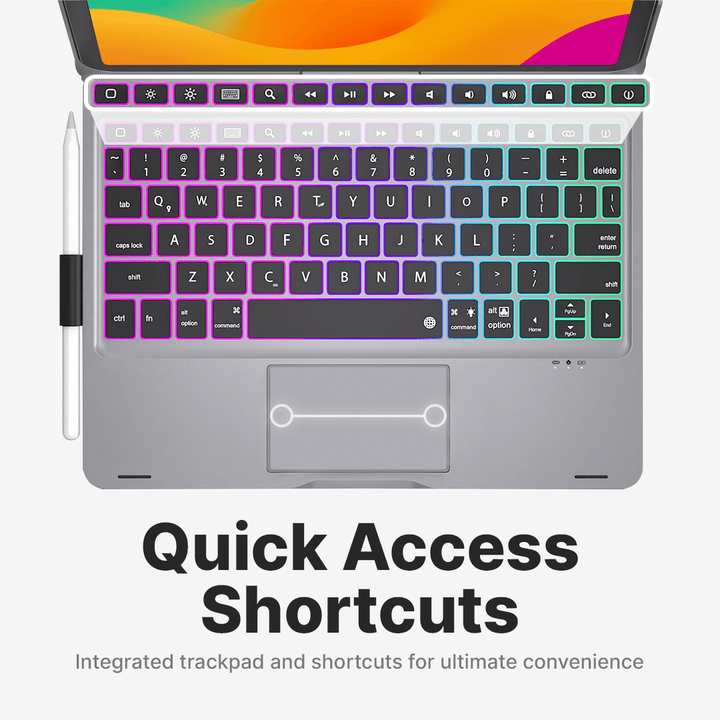 Lisslune | Wireless Keyboard Case for iPad - Rotating Design