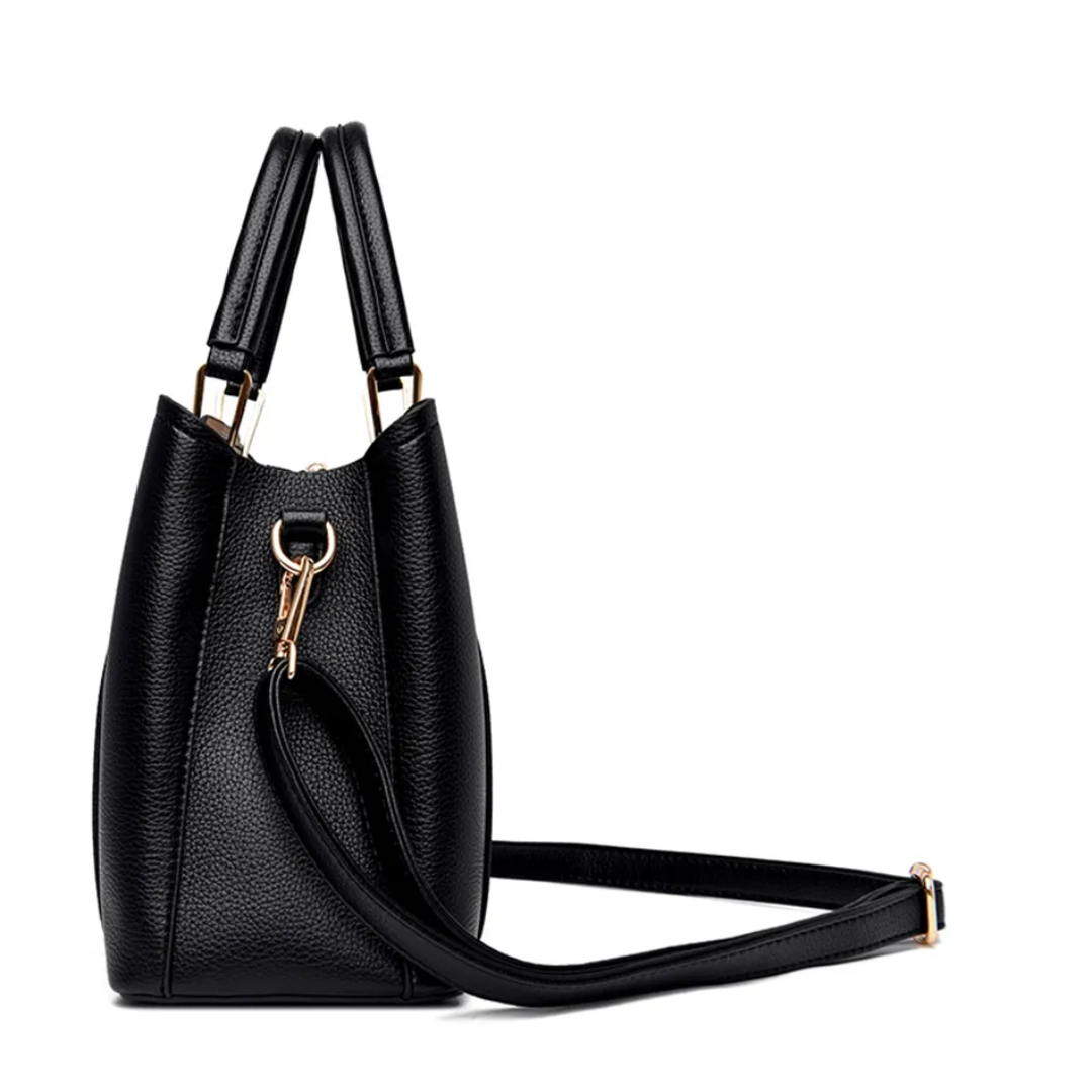 Lisslune | Vivian Luxury Shoulder Bag – Elegant PU Leather Handbag with Crossbody Strap