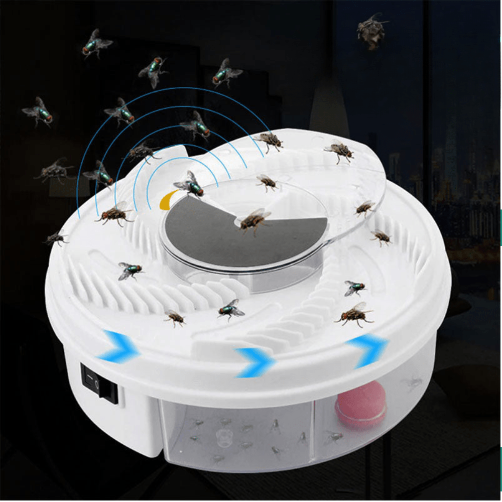 Lisslune | SILENT FLY trap – Indoor & Outdoor Fruit Fly Catcher with Silent Operation