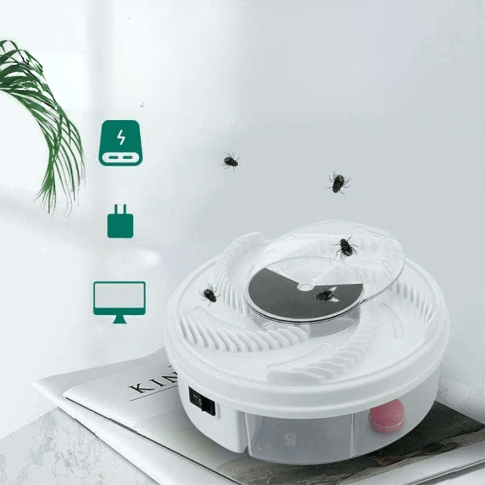 Lisslune | SILENT FLY trap – Indoor & Outdoor Fruit Fly Catcher with Silent Operation