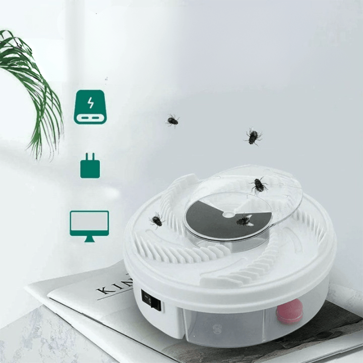Lisslune | SILENT FLY trap – Indoor & Outdoor Fruit Fly Catcher with Silent Operation