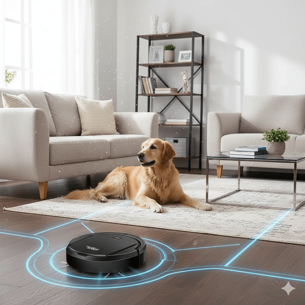 Lisslune | SILENTDUST – Smart Robot Vacuum with Ultra-Quiet Cleaning & HEPA Filtration