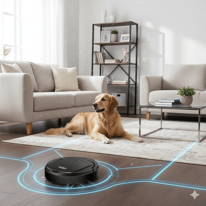 Lisslune | SILENTDUST – Smart Robot Vacuum with Ultra-Quiet Cleaning & HEPA Filtration