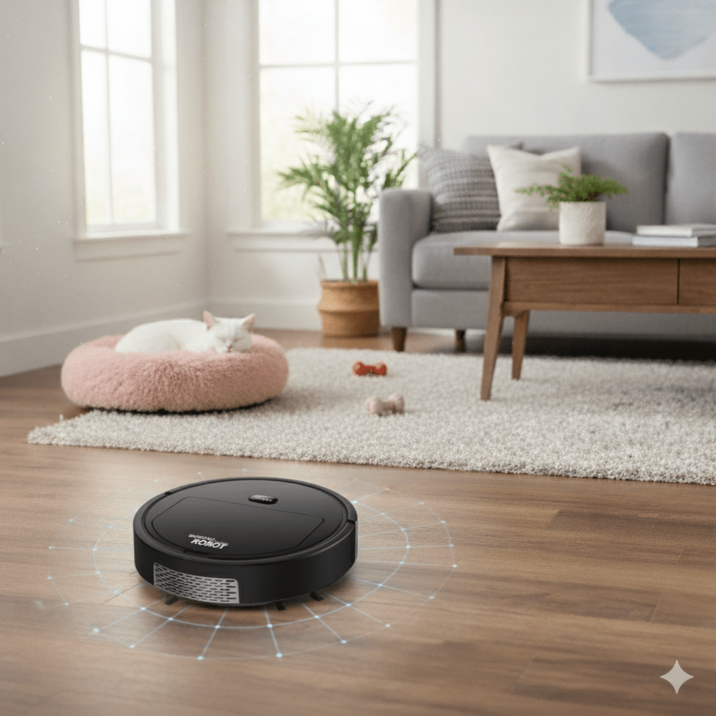 Lisslune | SILENTDUST – Smart Robot Vacuum with Ultra-Quiet Cleaning & HEPA Filtration