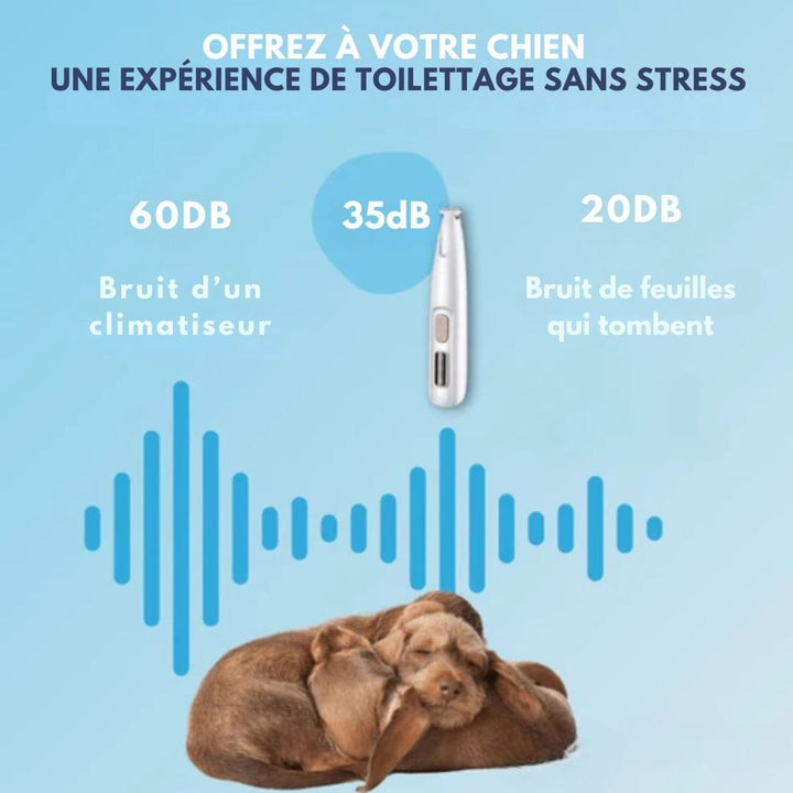 Lisslune | WHISPERCLIP – Ultra-Quiet Pet Trimmer for Sensitive Grooming