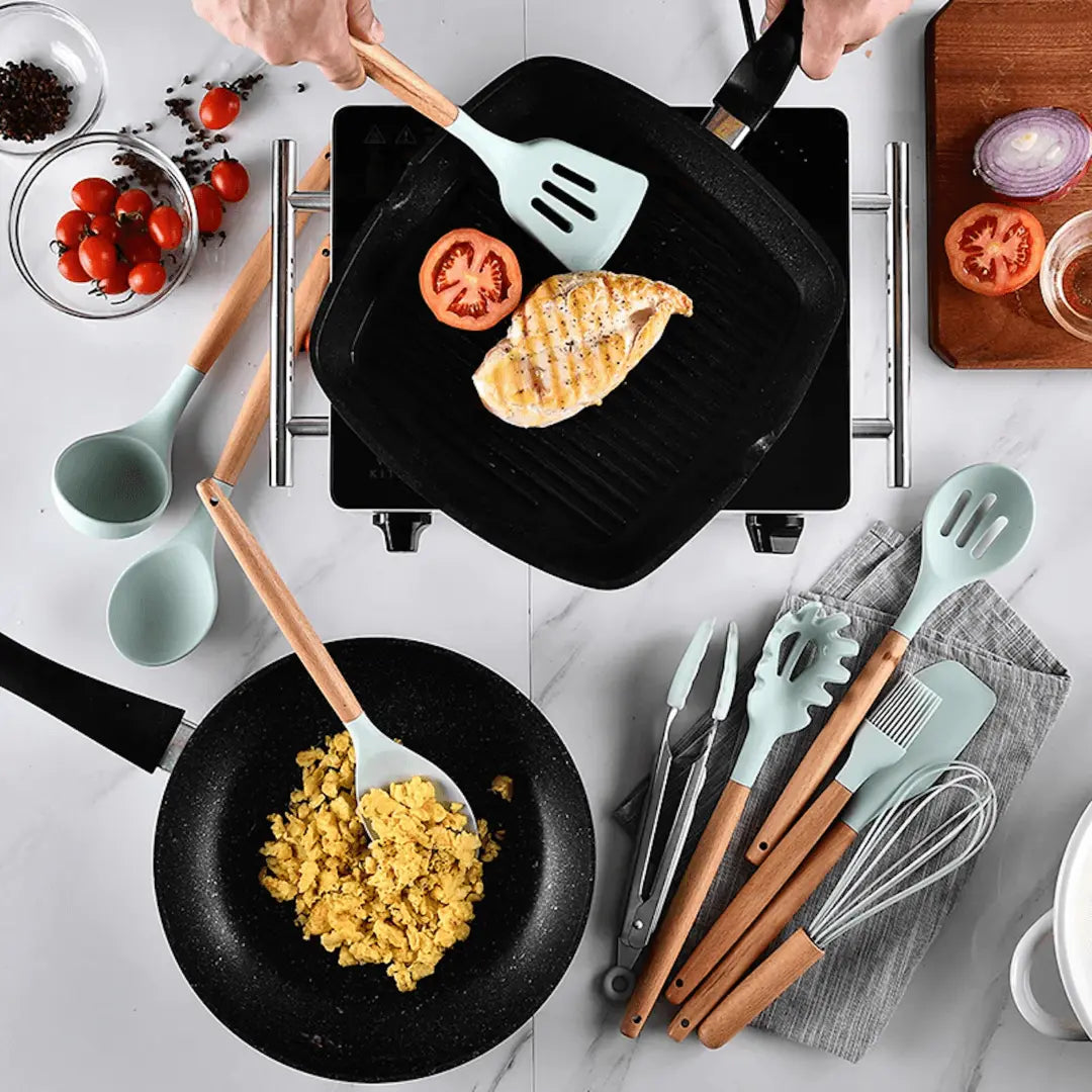 Lisslune | Silicone Kitchen Utensil Set - FlexiChef