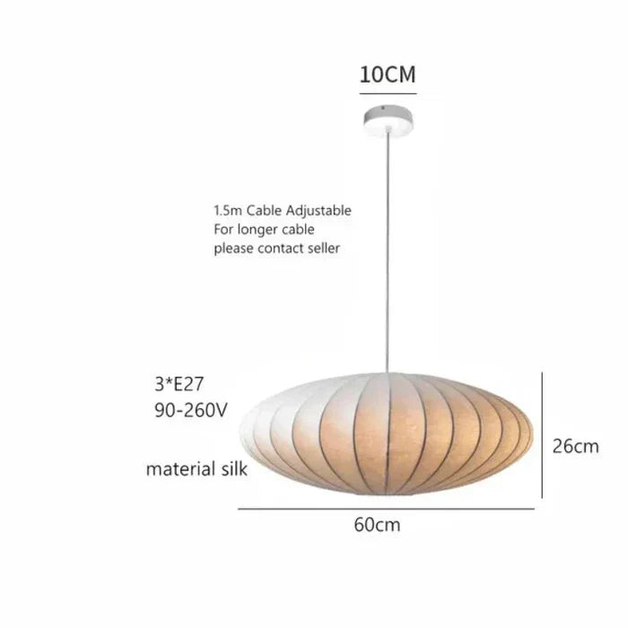 Lisslune | Silk Crown Crystal Pendant Lamp