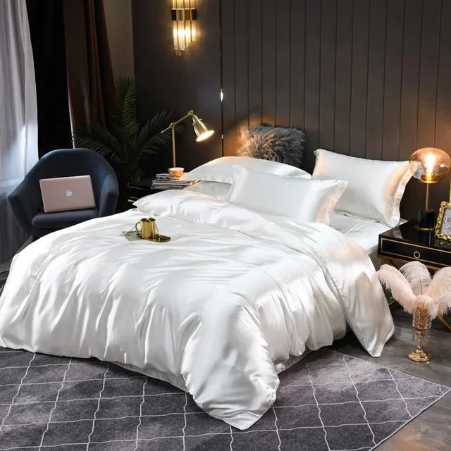 Lisslune | SILKCOMFORT – Luxurious 100% Silk Duvet Cover for Ultimate Comfort