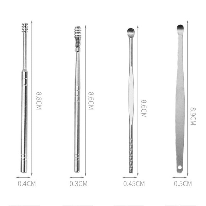 Lisslune | Stainless Steel Ear Cleaner Set