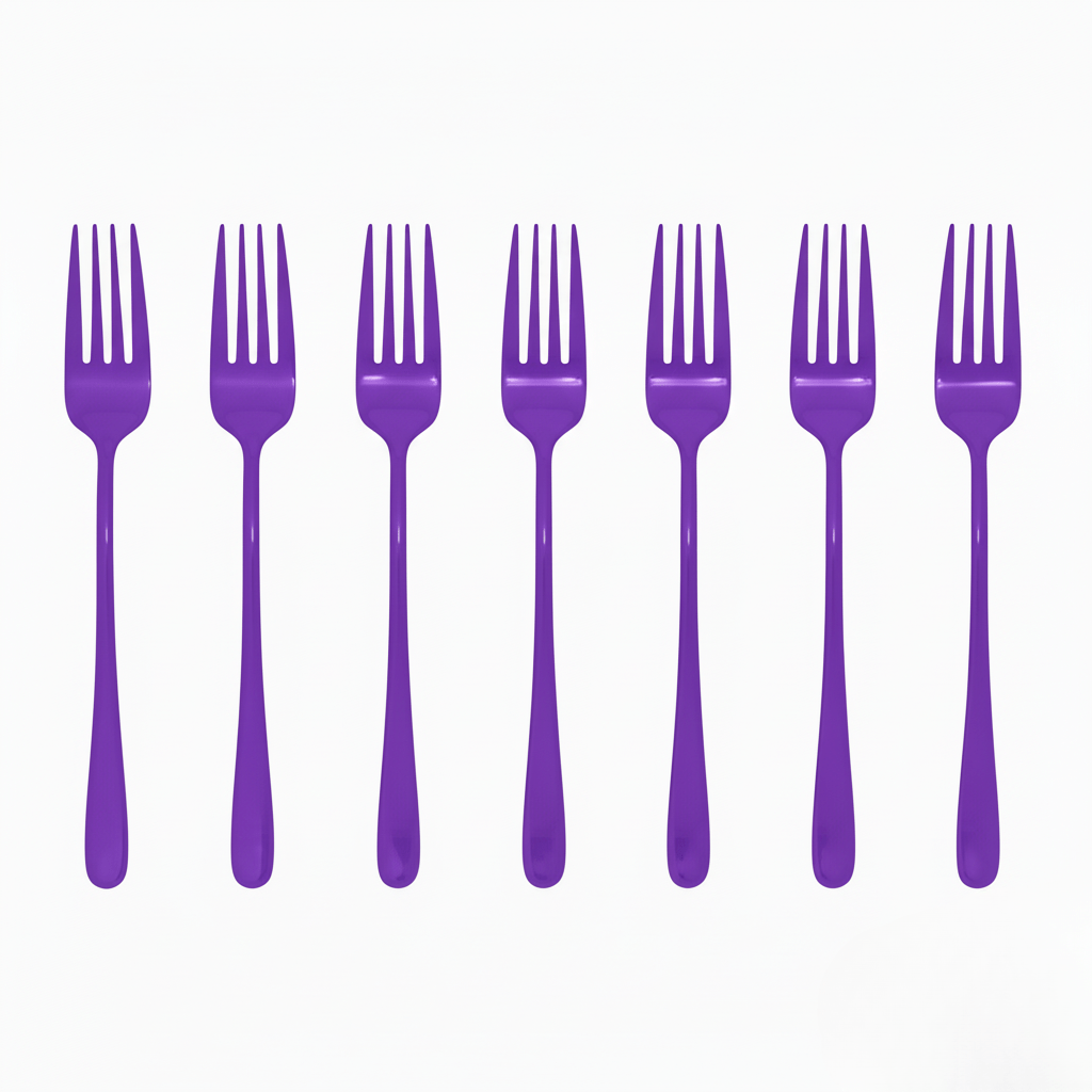 Lisslune | Silvéra – Elegant Dining Fork, Durable Plated Stainless Steel Utensil