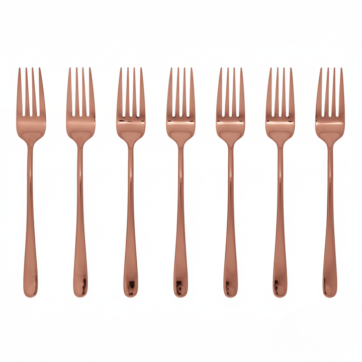 Lisslune | Silvéra – Elegant Dining Fork, Durable Plated Stainless Steel Utensil