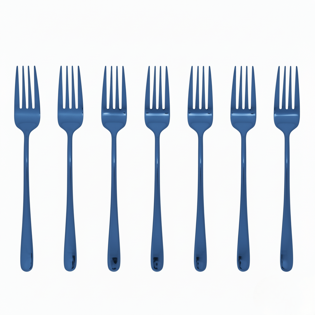 Lisslune | Silvéra – Elegant Dining Fork, Durable Plated Stainless Steel Utensil