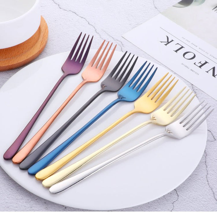 Lisslune | Silvéra – Elegant Dining Fork, Durable Plated Stainless Steel Utensil
