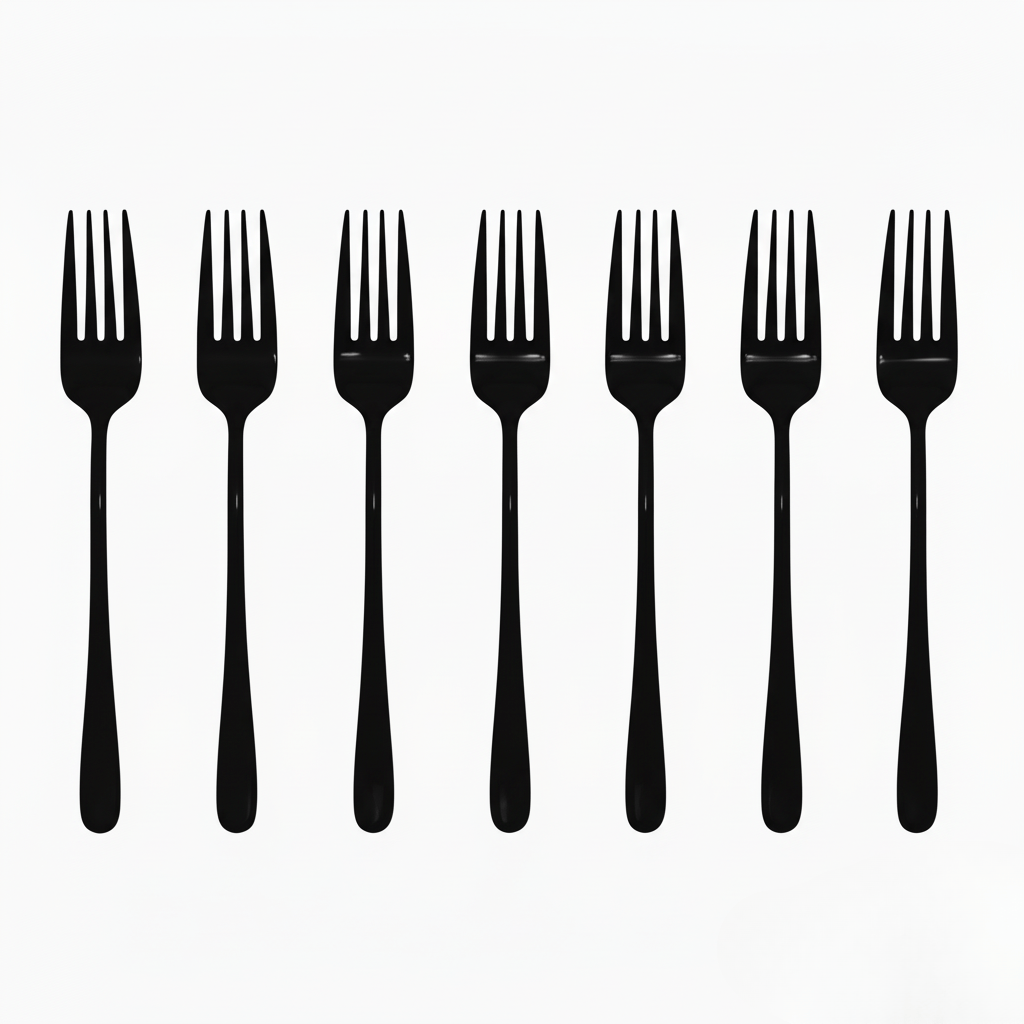 Lisslune | Silvéra – Elegant Dining Fork, Durable Plated Stainless Steel Utensil