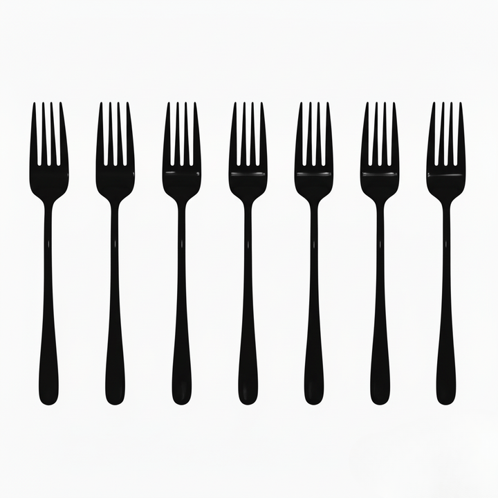 Lisslune | Silvéra – Elegant Dining Fork, Durable Plated Stainless Steel Utensil