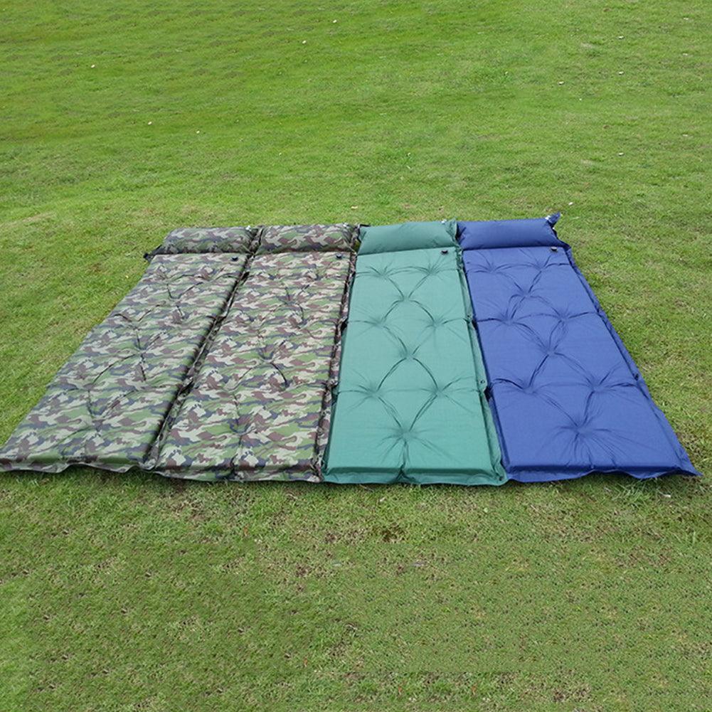 Lisslune | Ultimate comfort self-inflating camping mattress with integrated pillow for outdoor enthusiasts