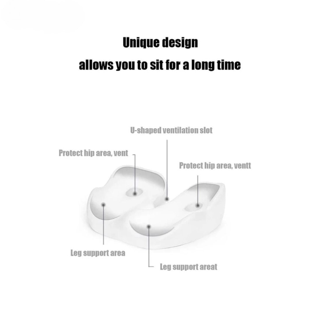 Lisslune | SITRELIEF – Adjustable Memory Foam Seat Cushion for Tailbone & Back Support